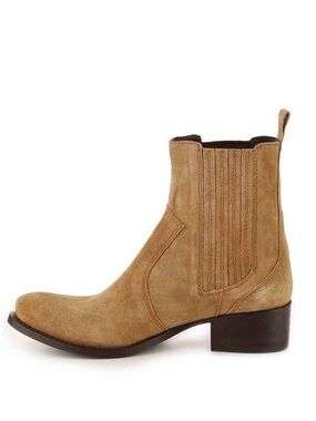 Matisse Easy Street Genuine Suede Pull On Western Bootie GUC 10